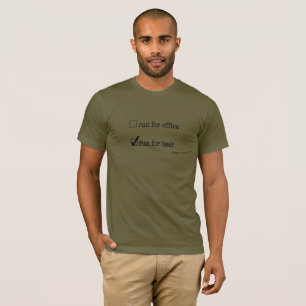 Corra para la camiseta de la cerveza