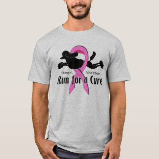 Corra para una camiseta de los hombres de la