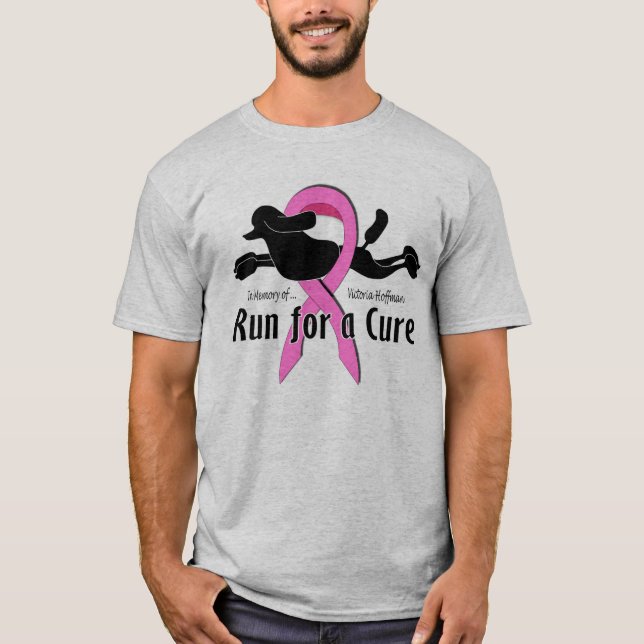 Corra para una camiseta de los hombres de la (Anverso)