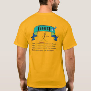 Corre, camina, camiseta para los corredores