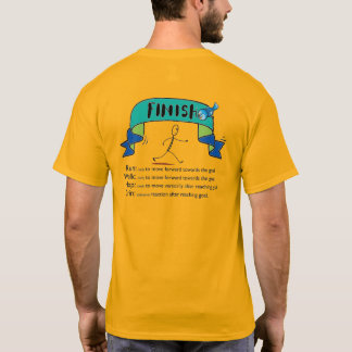 Corre, camina, camiseta para los corredores