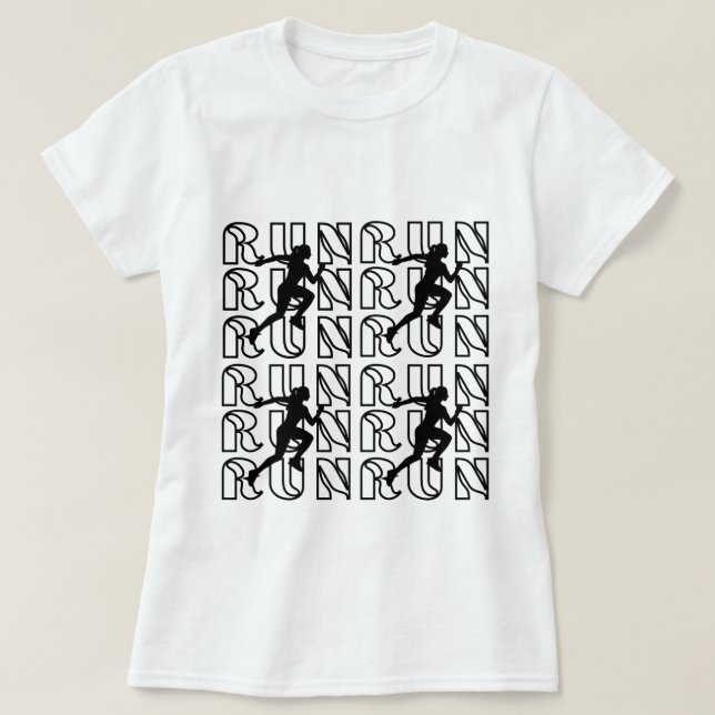 Corre como una camiseta chica (Diseño del anverso)
