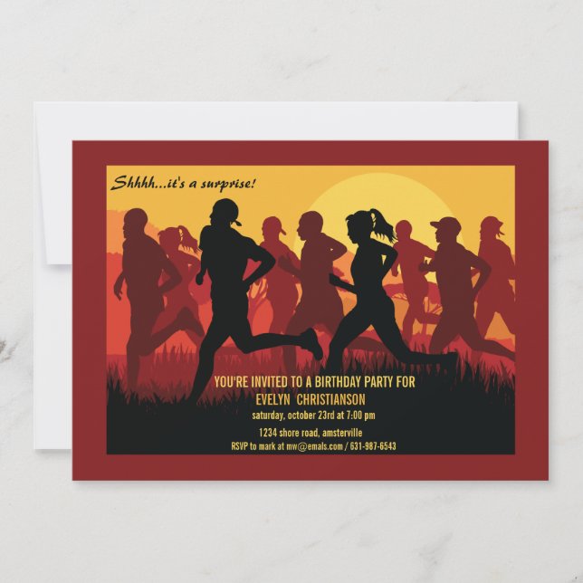 Corre como una invitación de maratonista (Anverso)