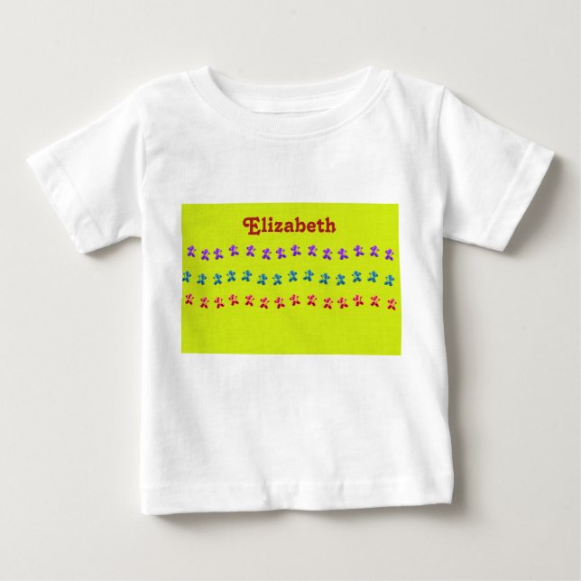 Corre la camiseta de bebé perrito (Anverso)