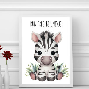 Corre Libre, Sé Único - Arte de Pared para Habitac