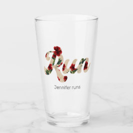 CORRE Patrón Floral Rojo Rústico Vintage Tipo Retr