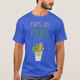 Corre Sobre Vegetales En Camiseta - Gracioso Veget