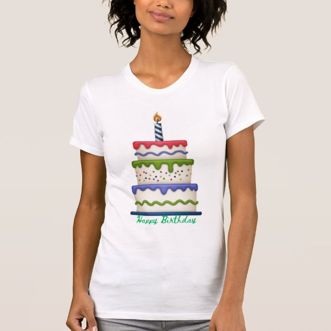 Correa de chica de cumpleaños de camiseta para hom (Anverso)