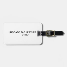 Correa de cuero de la etiqueta del equipaje