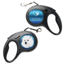 Correa de perro personalizada azul 'oler, tirar, r