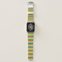Bonito diseño a rayas Apple Watch Band