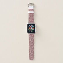 Correa de Apple Watch rosa sonrosado elegante y ca