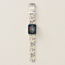 Pulsera de reloj Apple en crema con alegría de mar