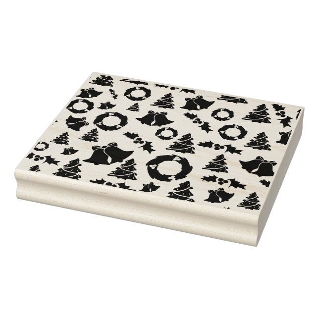 Correas de flores árboles de navidad sellos (Sello)