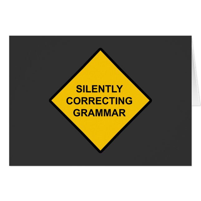 Corrección silenciosa de la gramática (Anverso (Horizontal))