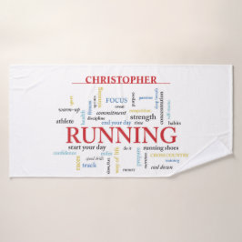 Corredor con palabras personalizadas