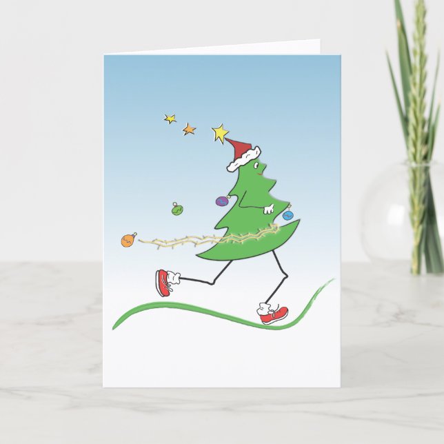 Corredor de árbol de Navidad © Greeting inside (Anverso)
