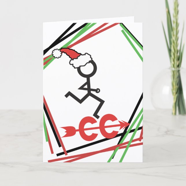 Corredor de Navidad de Cross Country © Tarjeta (Anverso)