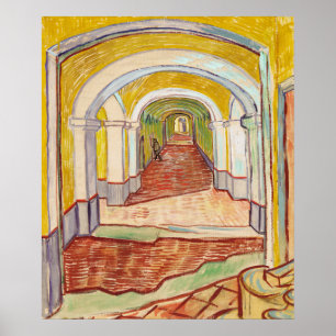 Corredor del Asilo de Van Gogh Arte Impresionista