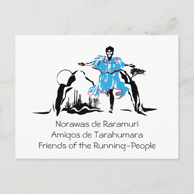 Corredor femenino, postal (Anverso)