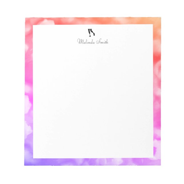 Corredora. Bloc de notas personalizado (Frente)