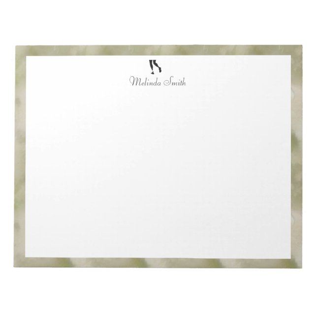 Corredora. Bloc de notas personalizado (Frente)