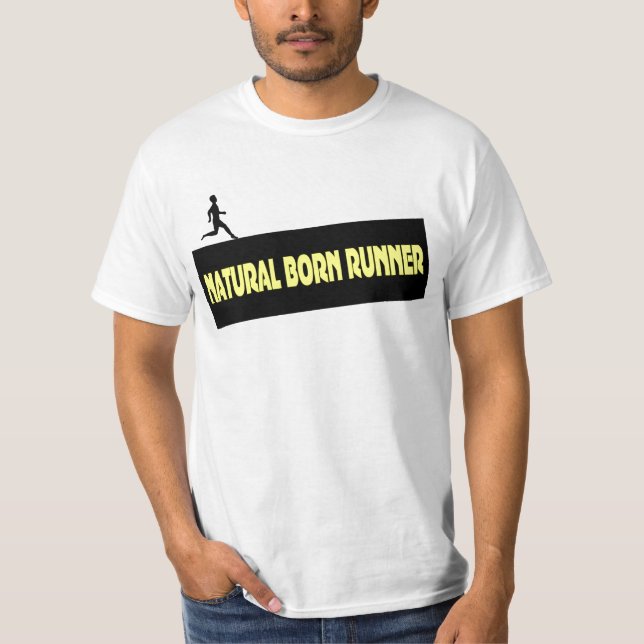 Corredora natural: hombres que dirigen Camisetas (Anverso)