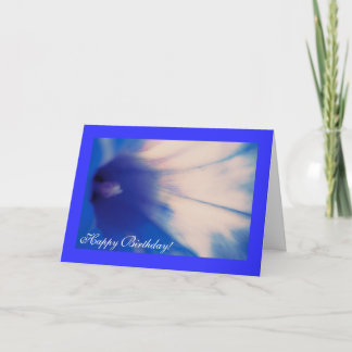 Correhuela azul, tarjeta de felicitación del feliz