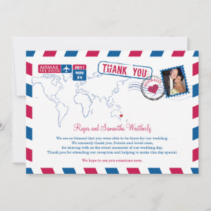 Correo Aéreo Australia Boda Agradecimiento