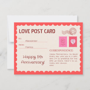 Correo Aniversario de la Tarjeta de Amor