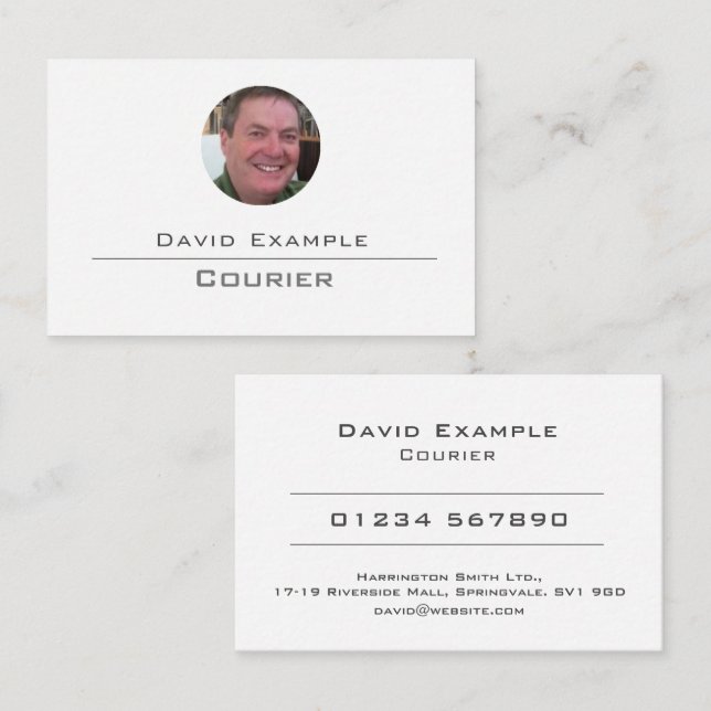 Correo con tarjeta de visita Holder (Anverso / Reverso)