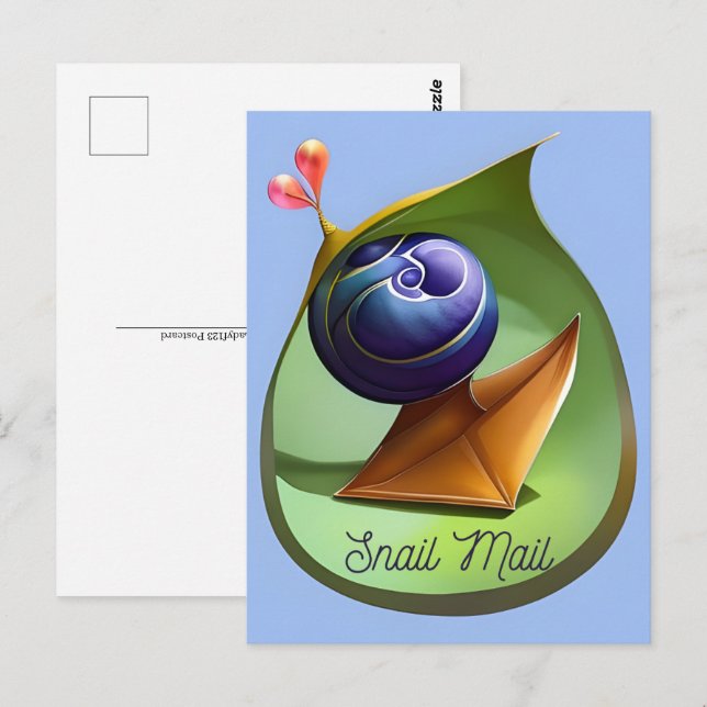 Correo de correo, postal para el travesía postal (Anverso / Reverso)
