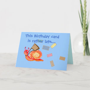 Correo electrónico - tarjeta de cumpleaños tardía