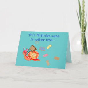 Correo electrónico - tarjeta de cumpleaños tardía