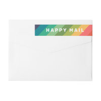 Correo Feliz Rayas de Arcoíris Dirección de Retorn