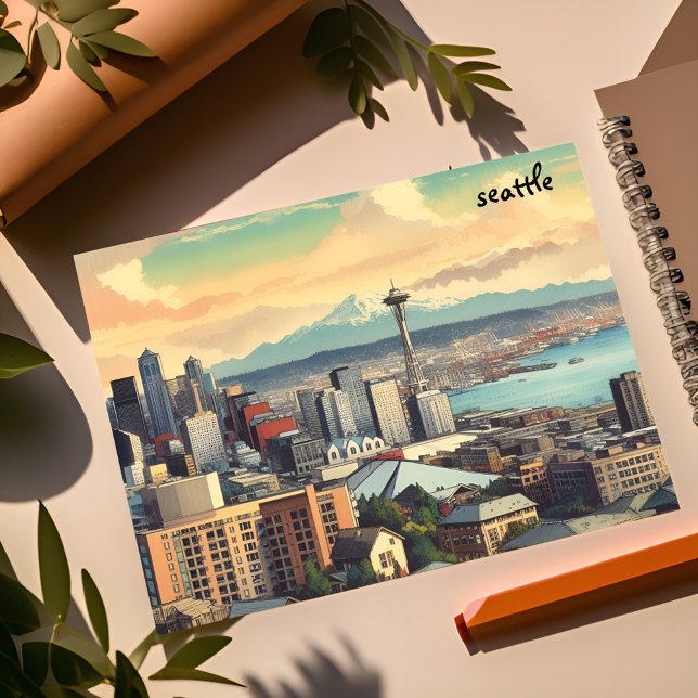 correo masivo borroso postales de Seattle (Subido por el creador)