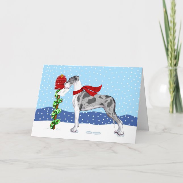 Correo Merle UC del navidad de great dane (Anverso)