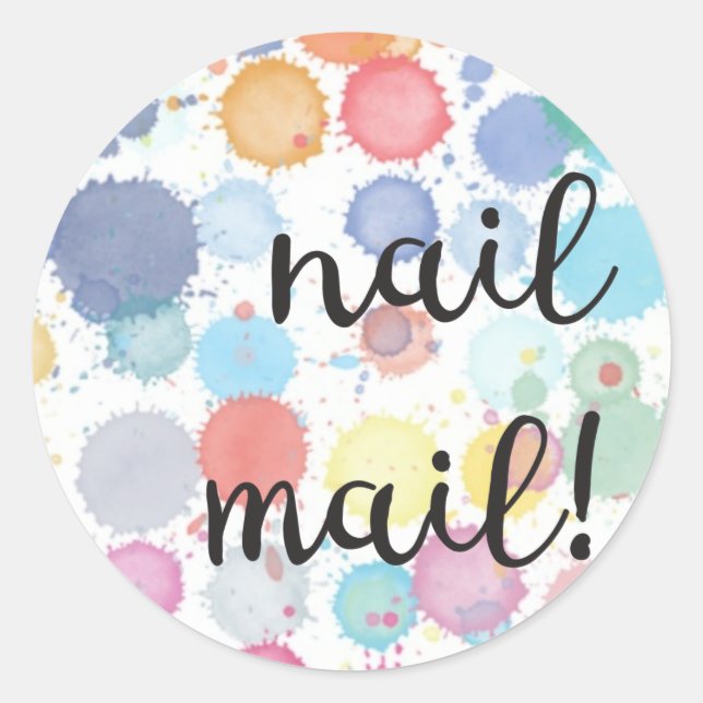 ¡Correo Nail! Pegatina (Anverso)