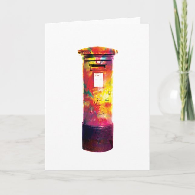 Correos británicos - Tarjeta de felicitación abstr (Anverso)