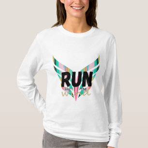 Correr a la moda como la pintura de la camisa de c