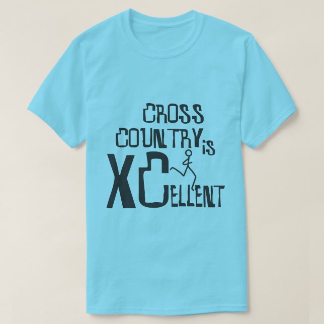 Correr a través del país es una camiseta XCellent (Diseño del anverso)