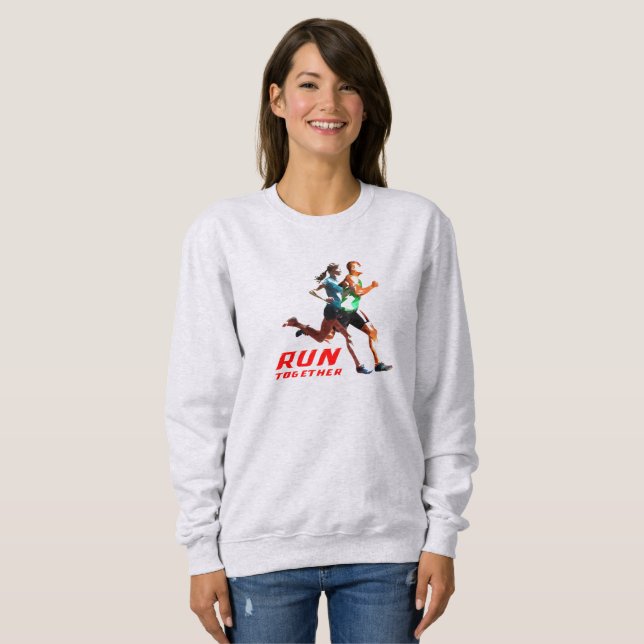 Correr Juntos | Sudadera de Mujer (Anverso completo)