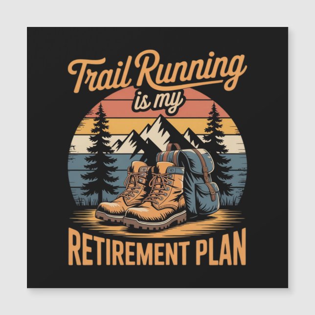 Correr por senderos es mi plan de jubilación (Anverso)