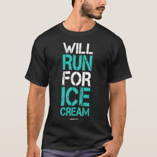 Correrá Para Camisetas De Corredora De Hielo Cream