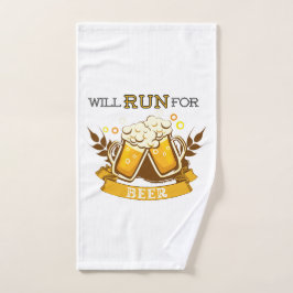 Correrá por cerveza, corriendo diseño