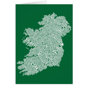 Correspondencia de texto de la ciudad de Irlanda
