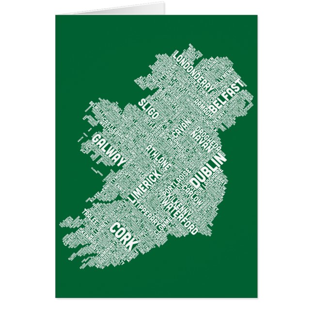 Correspondencia de texto de la ciudad de Irlanda (Frente)