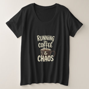 Corriendo con Café y Caos Arte Divertido de Estilo