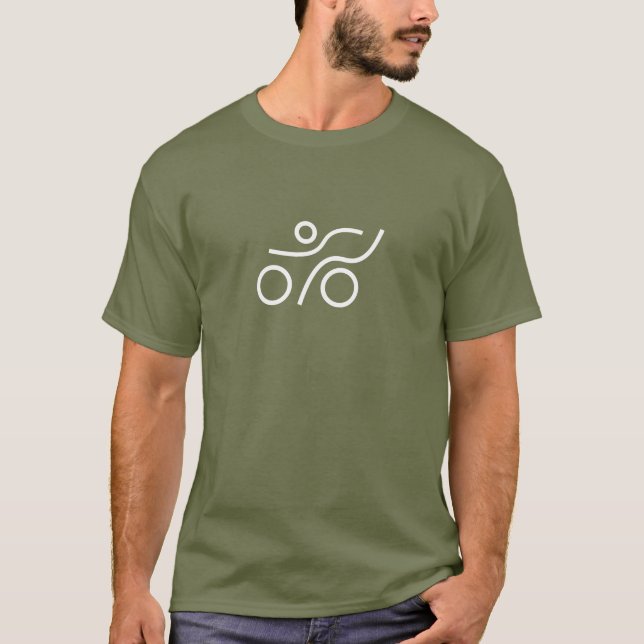 Corriendo, corredoras, camisetas de triatletas (Anverso)