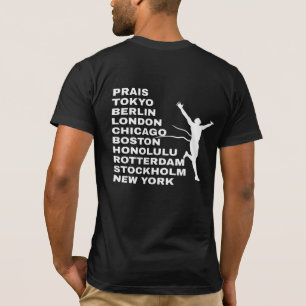 Corriendo, maratón camiseta